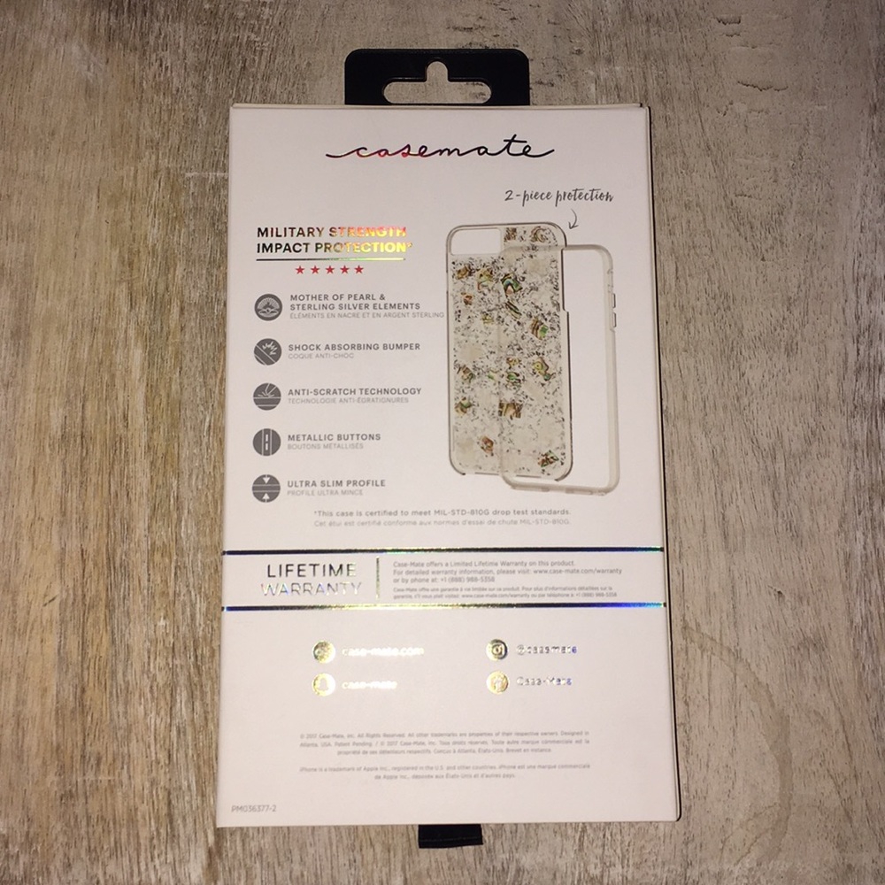 iPhone 8 Plus Mother of Pearl phone case - Picture 2 of 8
